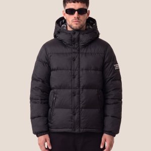 Burberry črna puhovka 2 v 1 – s snemljivimi rokavi in kot brezrokavnik