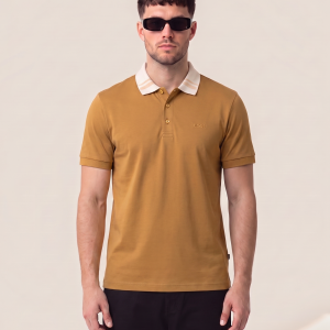 Boss polo majica s kontrastnim ovratnikom