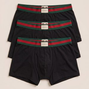 BOX 18 · Gucci bokserice z zeleno-rdečim pasom – komplet 3 kosov
