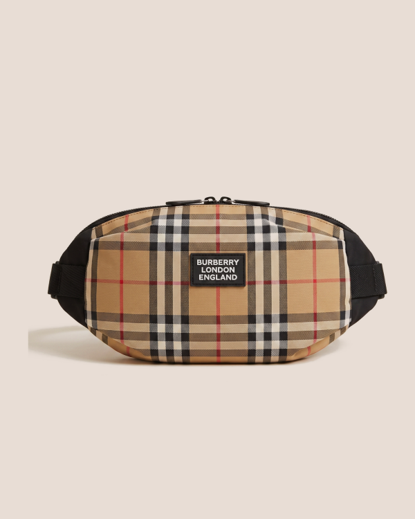 Burberry torbica za pas s karo vzorcem