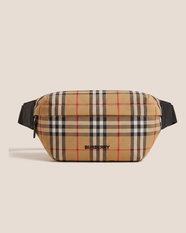 Burberry torbica za pas z vezenim napisom
