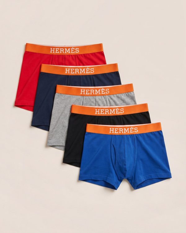 BOX 1 · Hermès bokserice v petih barvah – komplet 5 kosov