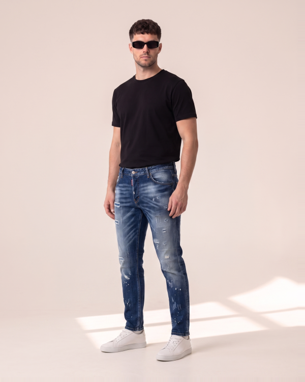 DSQ1 – Dsquared2 kavbojke z obrabljenimi detajli