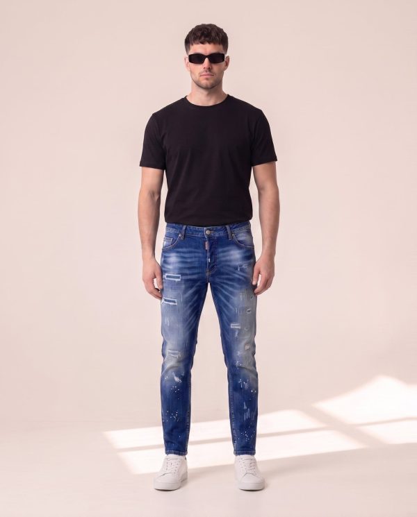 K7 – Dsquared2 Skater Jean v temnem indigu