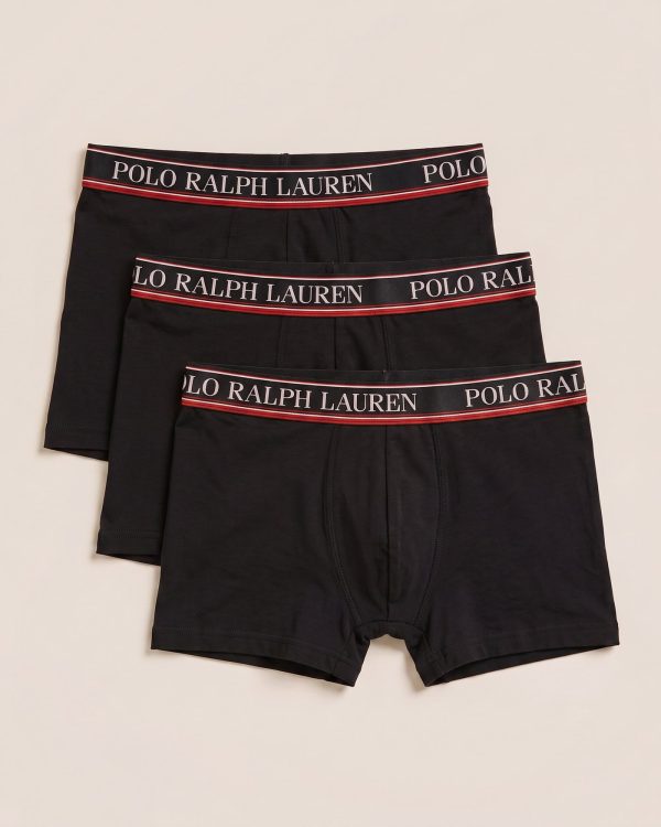 BOX 21 · Polo Ralph Lauren bokserice z rdečo črto – komplet 3 kosov