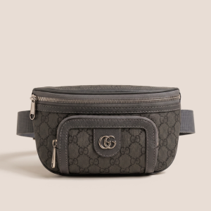 Gucci torbica za pas GG Supreme, siva