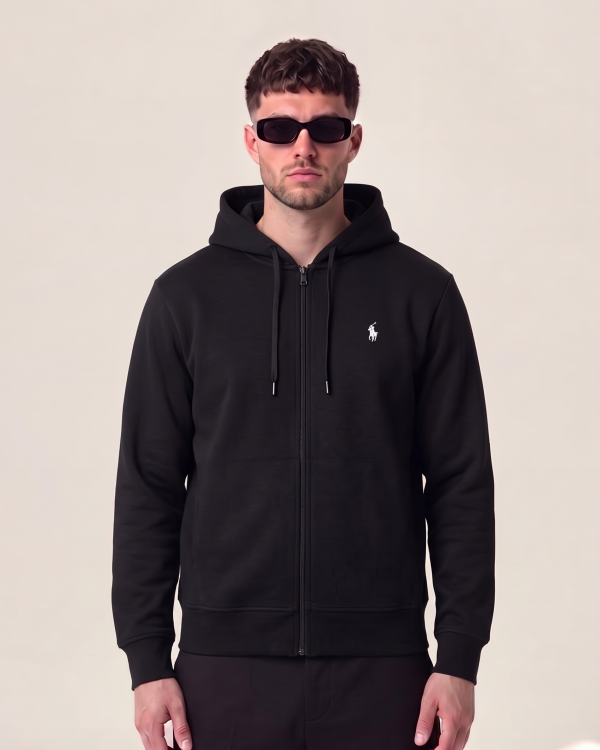 Ralph Lauren pulover s kapuco na zadrgo