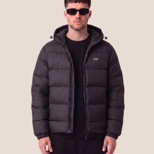 Helly Hansen črna puhovka s kapuco