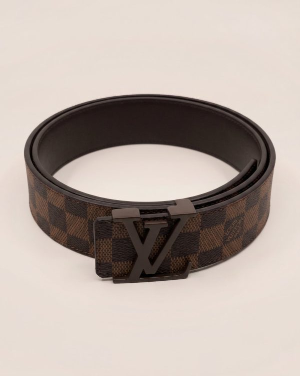 CF2 – Louis Vuitton pas Damier Ebene s temno rjavo zaponko