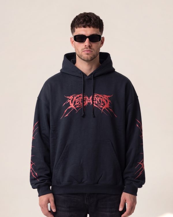 Vetements kapucar Gothic Logo