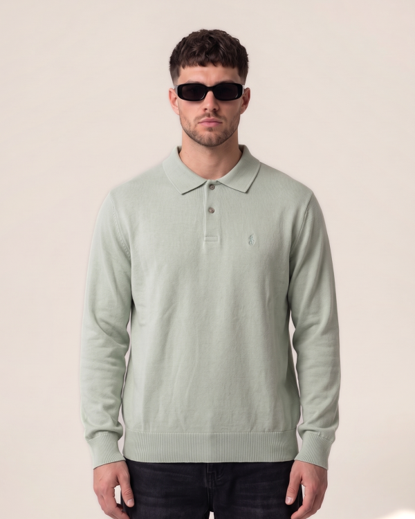 Ralph Lauren pleteni polo z dolgimi rokavi