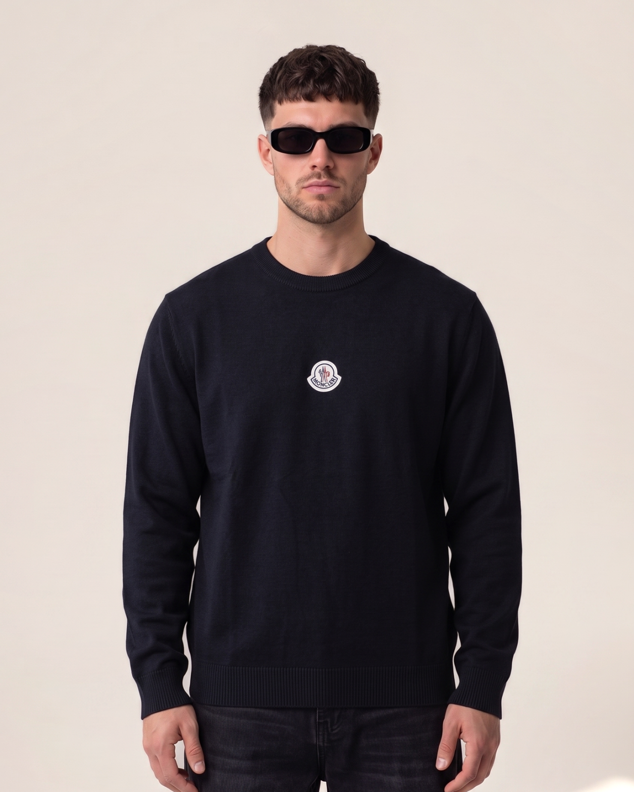 Moncler pleteni pulover s sredinskim znakom