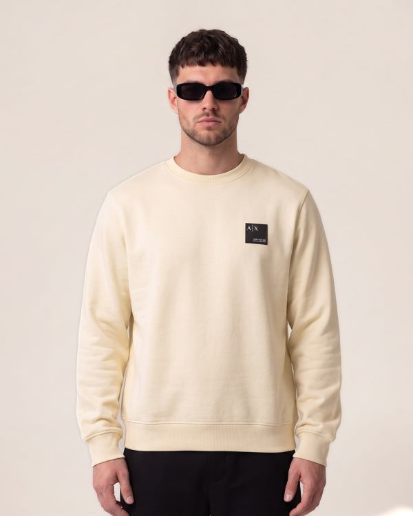 Armani Exchange pulover s ploščico