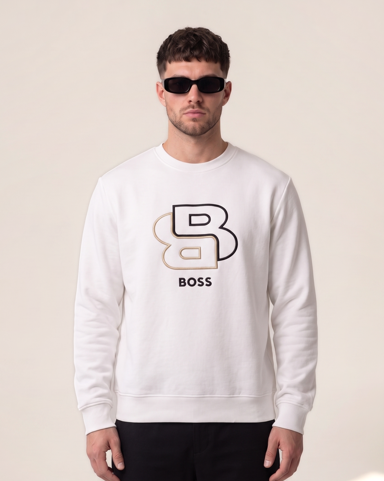 Hugo Boss pulover z logotipom
