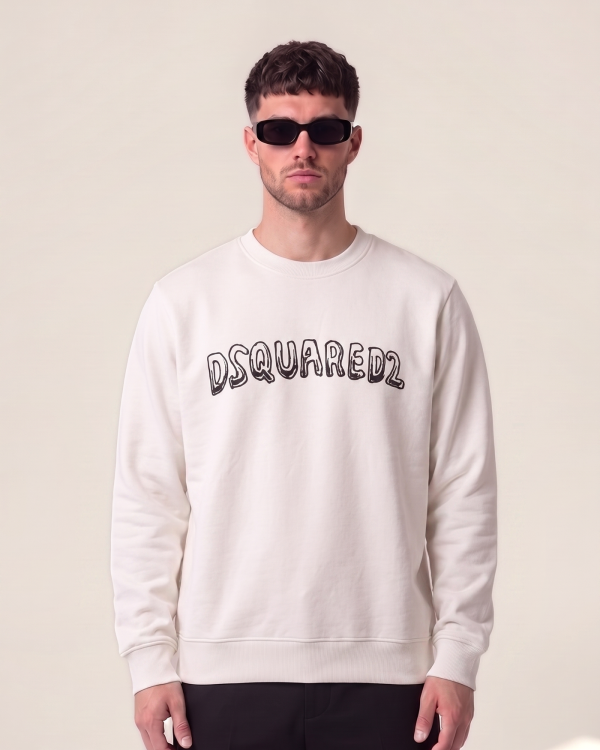 Dsquared2 pulover z obrisnim napisom