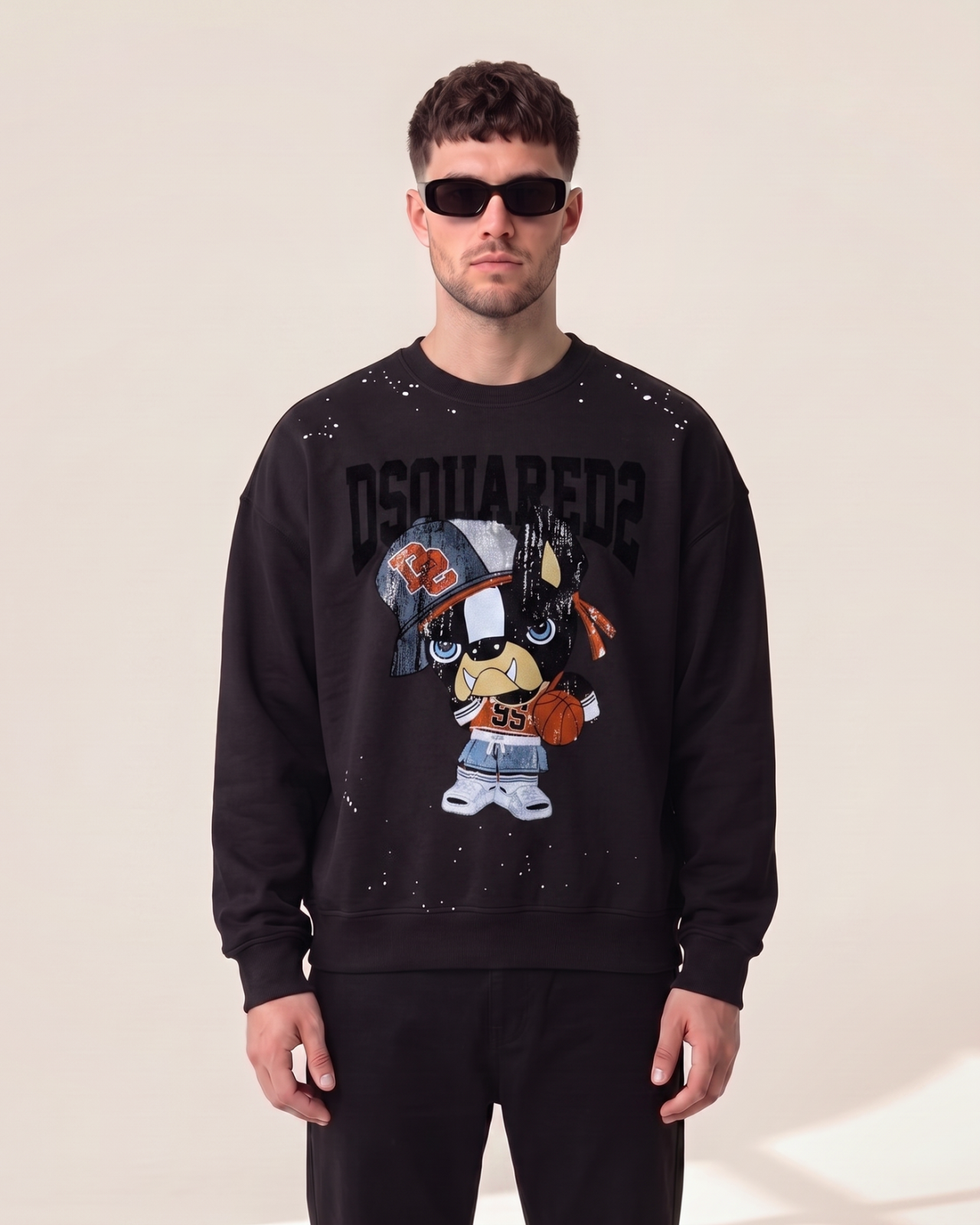 Dsquared2 pulover z buldogom - slika 2