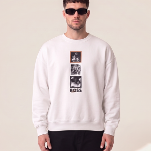 Hugo Boss pulover s fotografskim tiskom