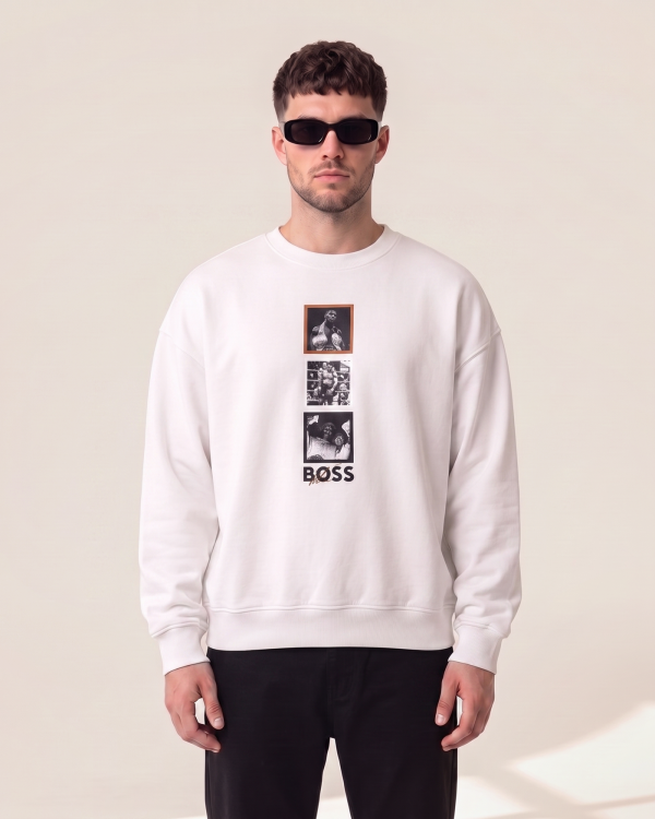 Hugo Boss pulover s fotografskim tiskom
