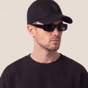 U.S. Polo Assn. črna kapa s šiltom