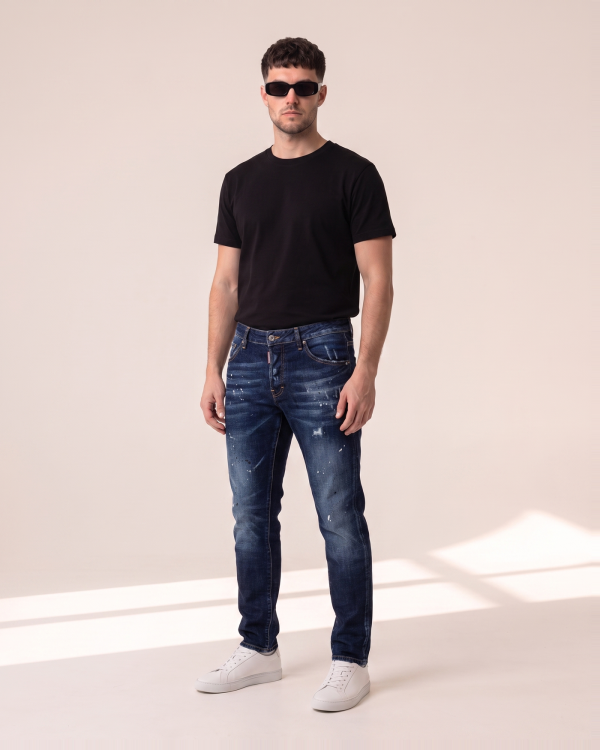 DSQ3 – Dsquared2 kavbojke v temnem indigu